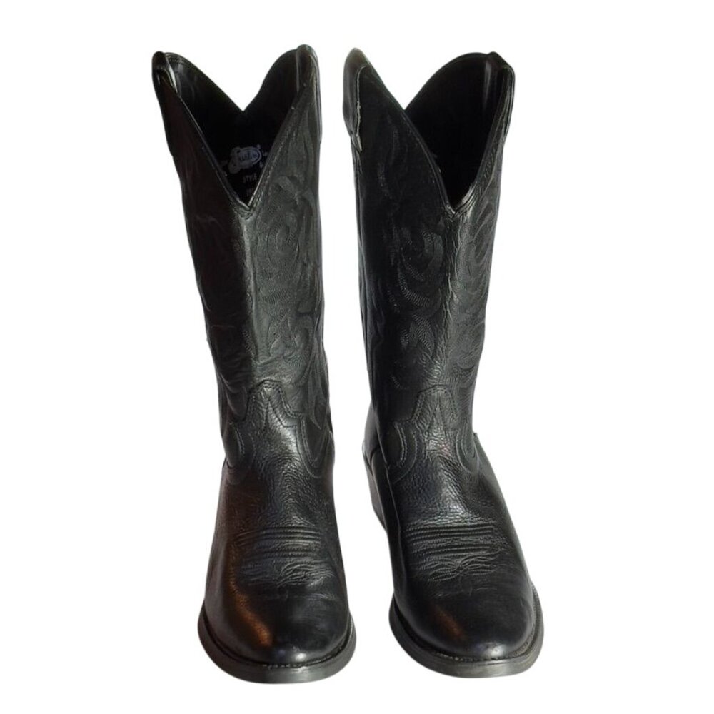 JUSTIN Mens Round Toe 13 Inch Western Boots Size 10D - Picture 2 of 9